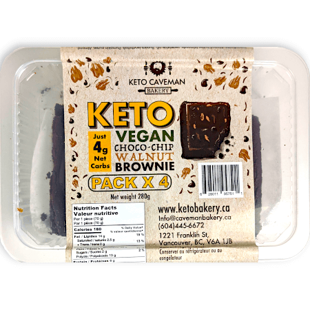 Keto Friendly, Vegan Brownie - Chocolate Walnut